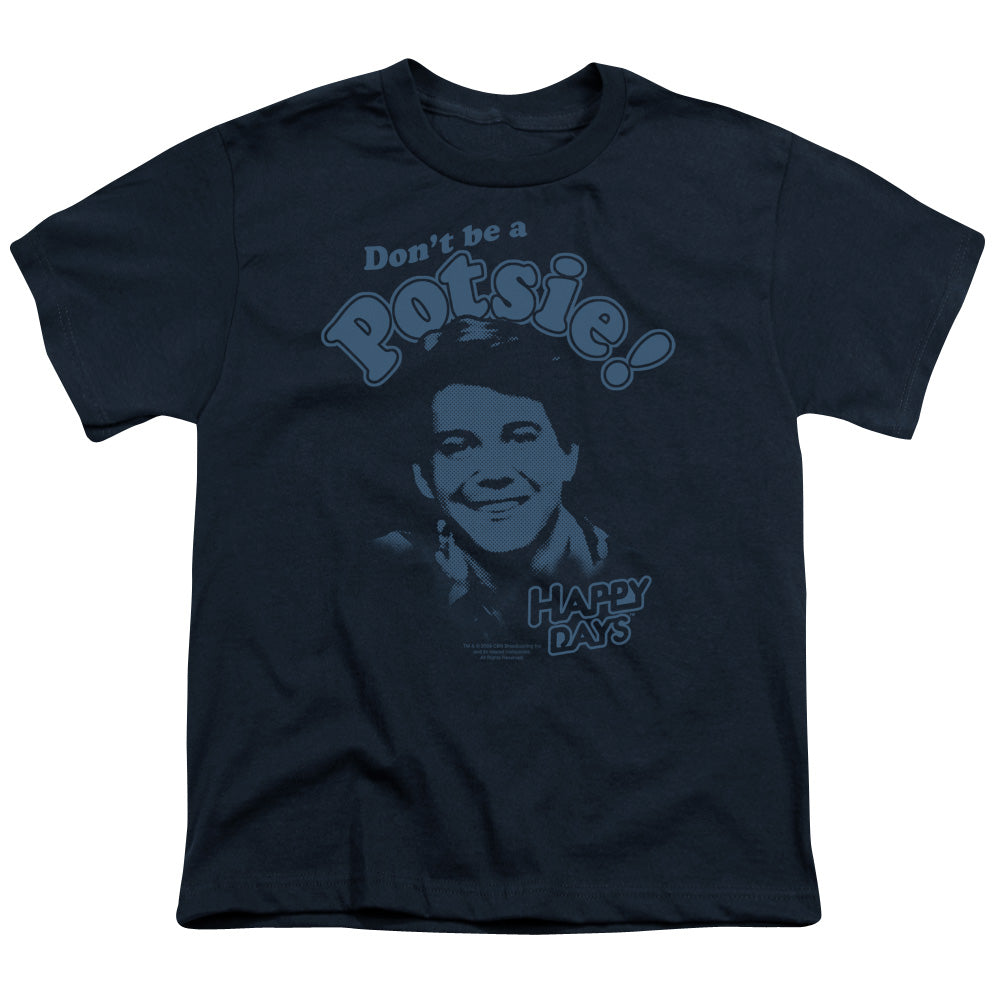 HAPPY DAYS/DONT BE A POTSY - S/S YOUTH 18/1 - NAVY