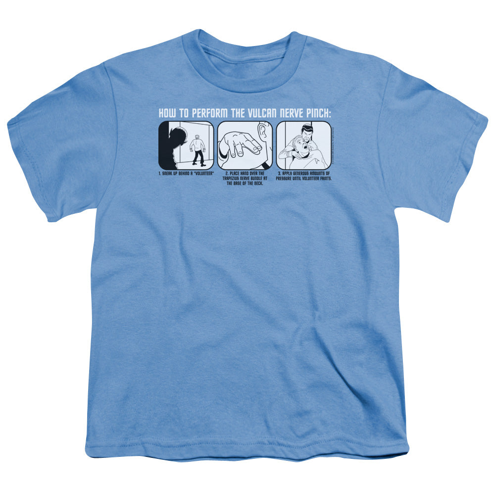 ST:ORIGINAL/VULCAN NERVE PINCH - S/S YOUTH 18/1 - CAROLINA BLUE