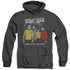 STAR TREK/STANGE NEW WORLD - ADULT HEATHER HOODIE - BLACK