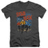 STAR TREK/RUN FORWARD - S/S ADULT V-NECK 30/1 - CHARCOAL