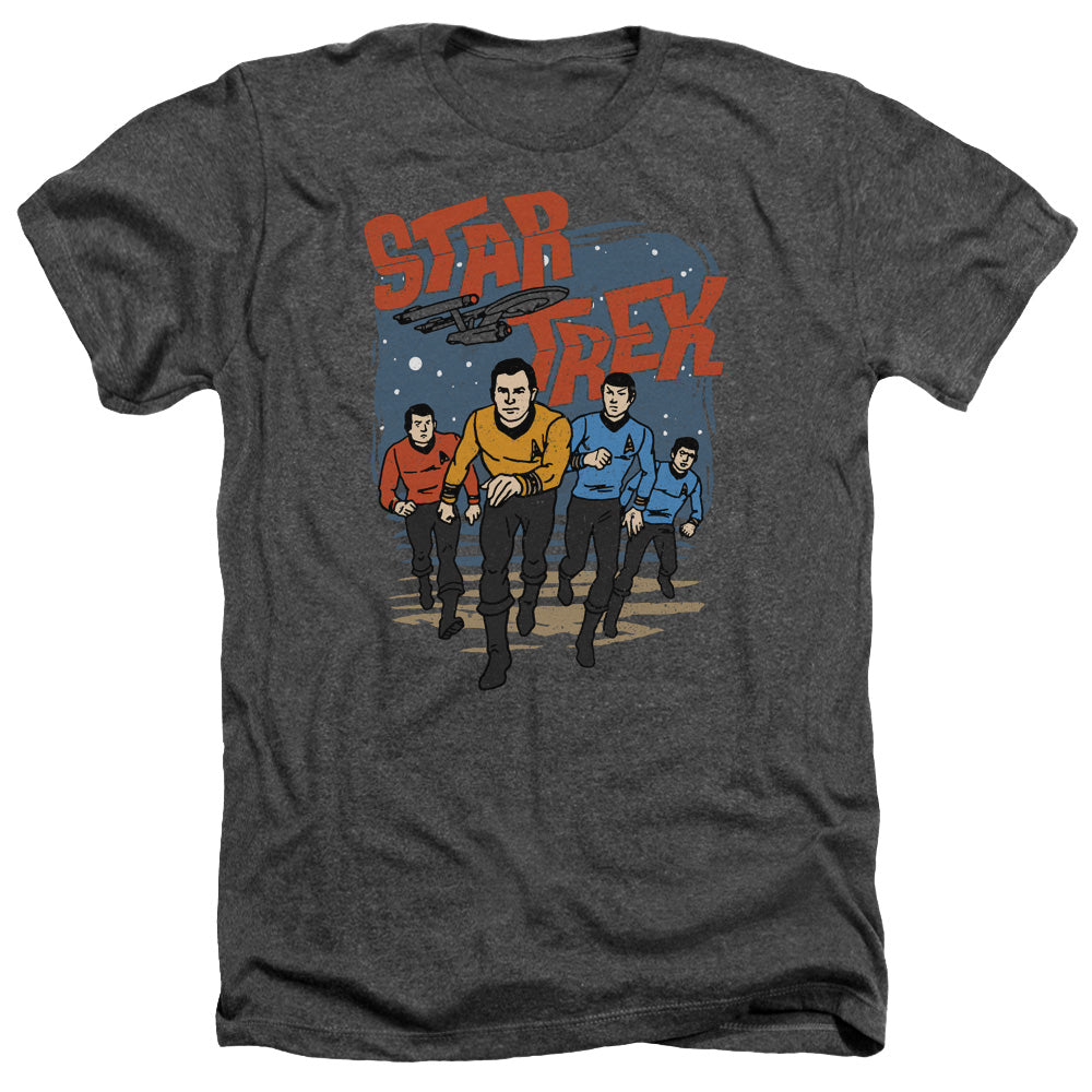 STAR TREK/RUN FORWARD - ADULT HEATHER - CHARCOAL