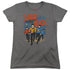 STAR TREK/RUN FORWARD - S/S WOMENS TEE - CHARCOAL