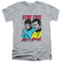STAR TREK/KIRK N SPOCK - S/S ADULT V-NECK 30/1 - ATHLETIC HEATHER