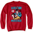 STAR TREK/MASSAGE - ADULT CREWNECK SWEATSHIRT - RED