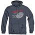 STAR TREK/BOLDLY GO - ADULT HEATHER HOODIE - NAVY