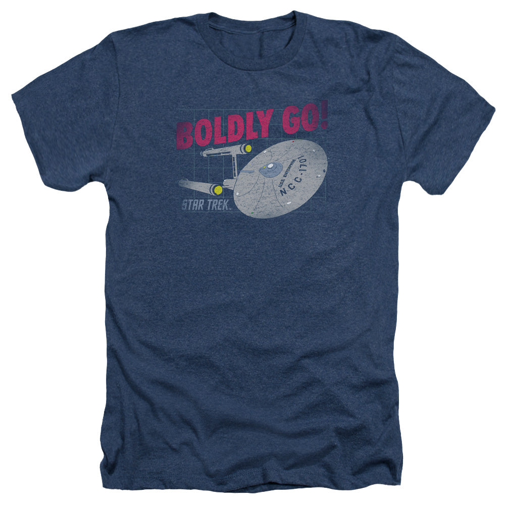 STAR TREK/BOLDLY GO - ADULT HEATHER - NAVY