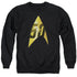 STAR TREK/50TH ANNIVERSARY DELTA - ADULT CREWNECK SWEATSHIRT - BLACK