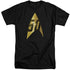 STAR TREK/50TH ANNIVERSARY DELTA - S/S ADULT TALL 18/1 - BLACK