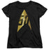 STAR TREK/50TH ANNIVERSARY DELTA - S/S WOMENS TEE - BLACK