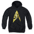 STAR TREK/50TH ANNIVERSARY DELTA - YOUTH PULLOVER HOODIE - BLACK