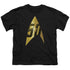 STAR TREK/50TH ANNIVERSARY DELTA - S/S YOUTH 18/1 - BLACK