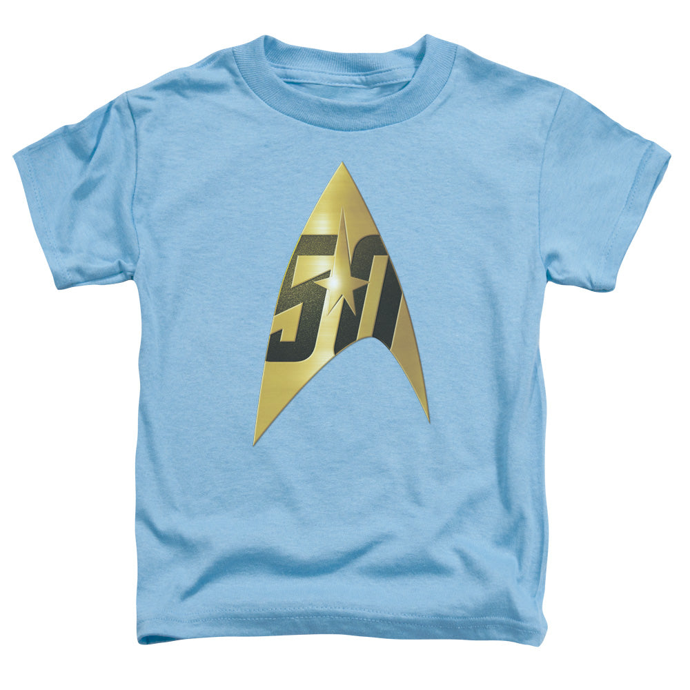 STAR TREK/50TH ANNIVERSARY DELTA - S/S TODDLER TEE - CAROLINA BLUE
