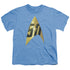STAR TREK/50TH ANNIVERSARY DELTA - S/S YOUTH 18/1 - CAROLINA BLUE