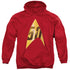 STAR TREK/50TH ANNIVERSARY DELTA - ADULT PULLOVER HOODIE - RED