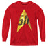 STAR TREK/50TH ANNIVERSARY DELTA - YOUTH LONG SLEEVE TEE - RED