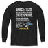 STAR TREK/INTRO - YOUTH LONG SLEEVE TEE - BLACK