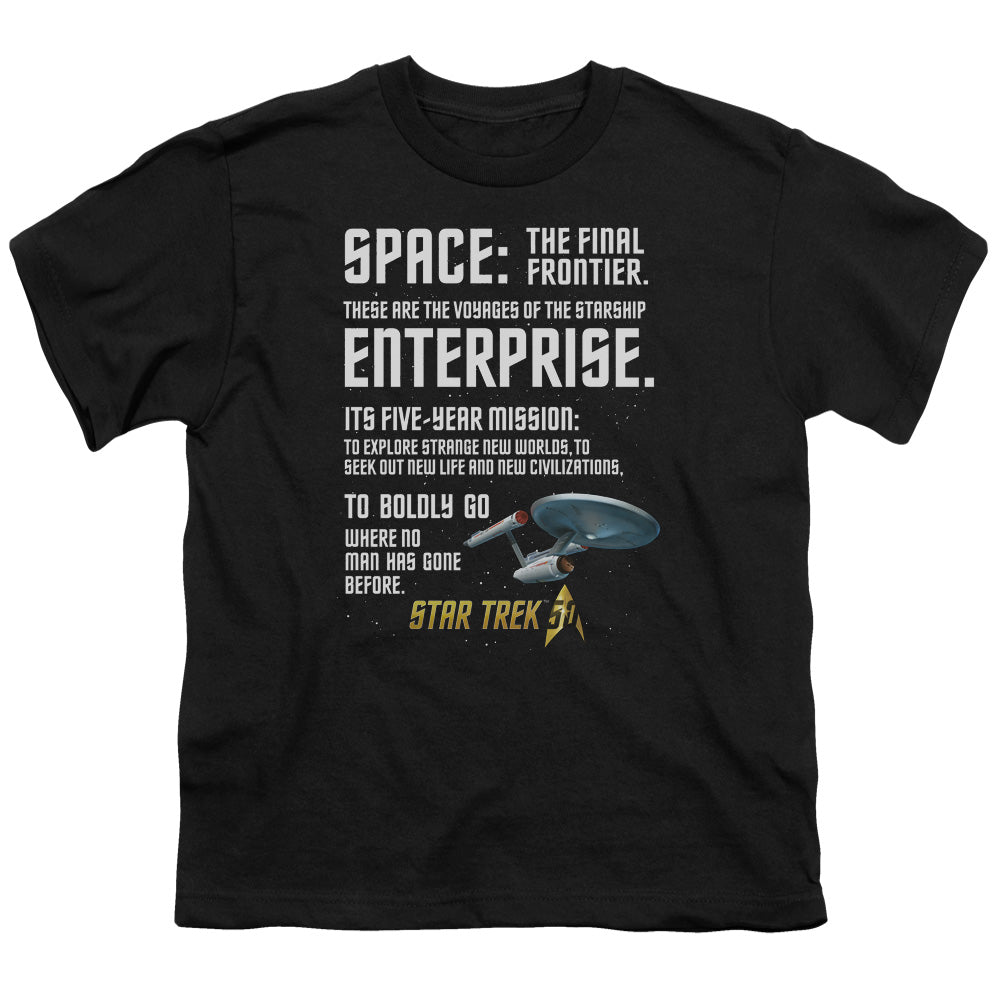 STAR TREK/INTRO - S/S YOUTH 18/1 - BLACK