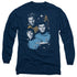 STAR TREK/ALL STAR CREW -  L/S ADULT 18/1  - NAVY