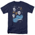 STAR TREK/ALL STAR CREW - S/S ADULT 18/1 - NAVY