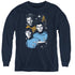 STAR TREK/ALL STAR CREW - YOUTH LONG SLEEVE TEE - NAVY