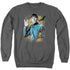STAR TREK/SPACE PROSPER - ADULT CREWNECK SWEATSHIRT - CHARCOAL