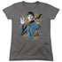 STAR TREK/SPACE PROSPER - S/S WOMENS TEE - CHARCOAL