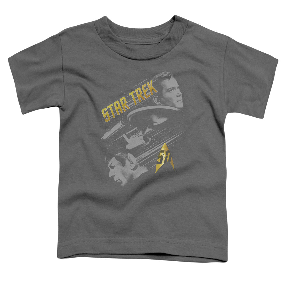 STAR TREK/50 YEAR FRONTIER - S/S TODDLER TEE - CHARCOAL