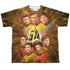 STAR TREK/50TH ANNIVERSARY CREW (FRONT/BACK PRINT) - S/S YOUTH POLY CREW - MULTI