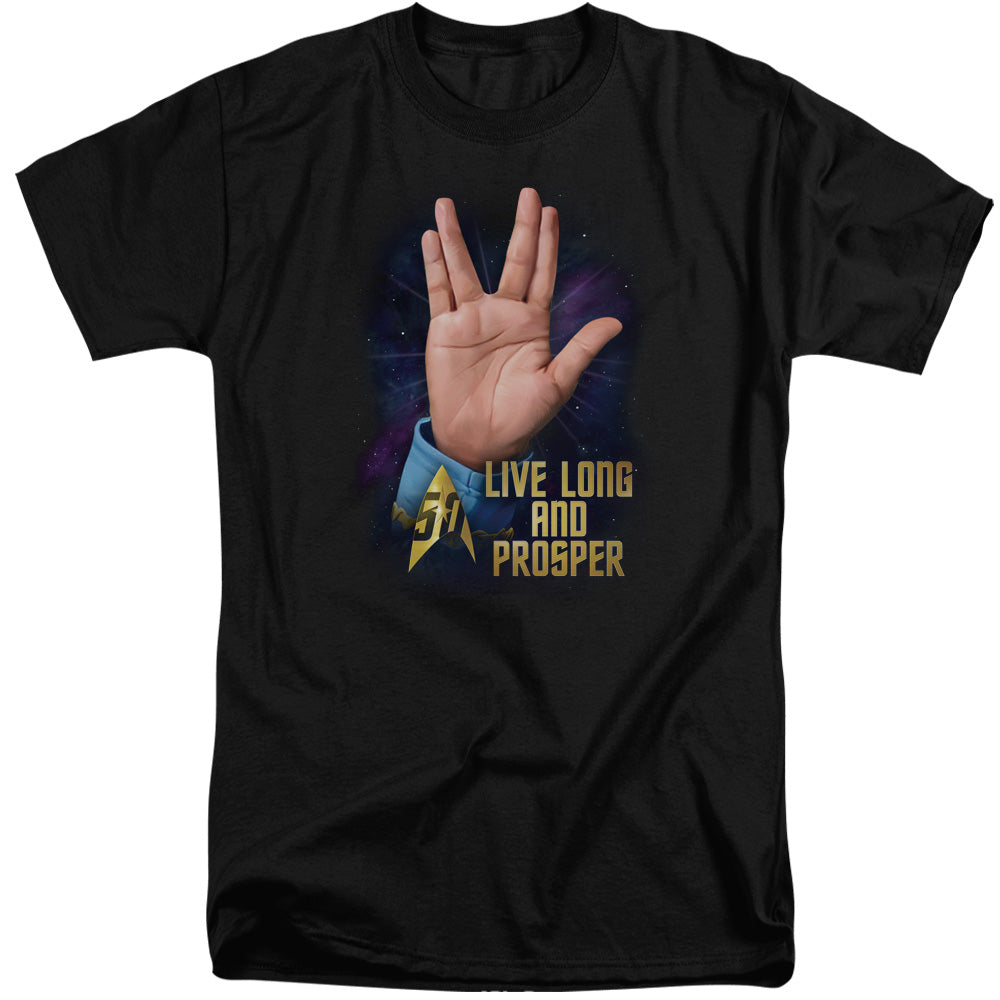 STAR TREK/LLAP 50 - S/S ADULT TALL 18/1 - BLACK
