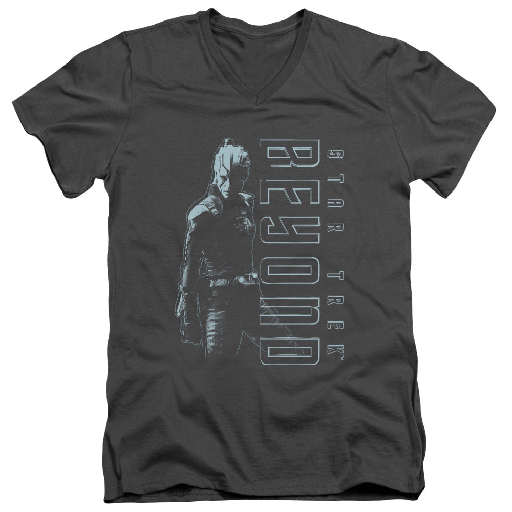 STAR TREK BEYOND/JAYLAH - S/S ADULT V-NECK 30/1 - CHARCOAL