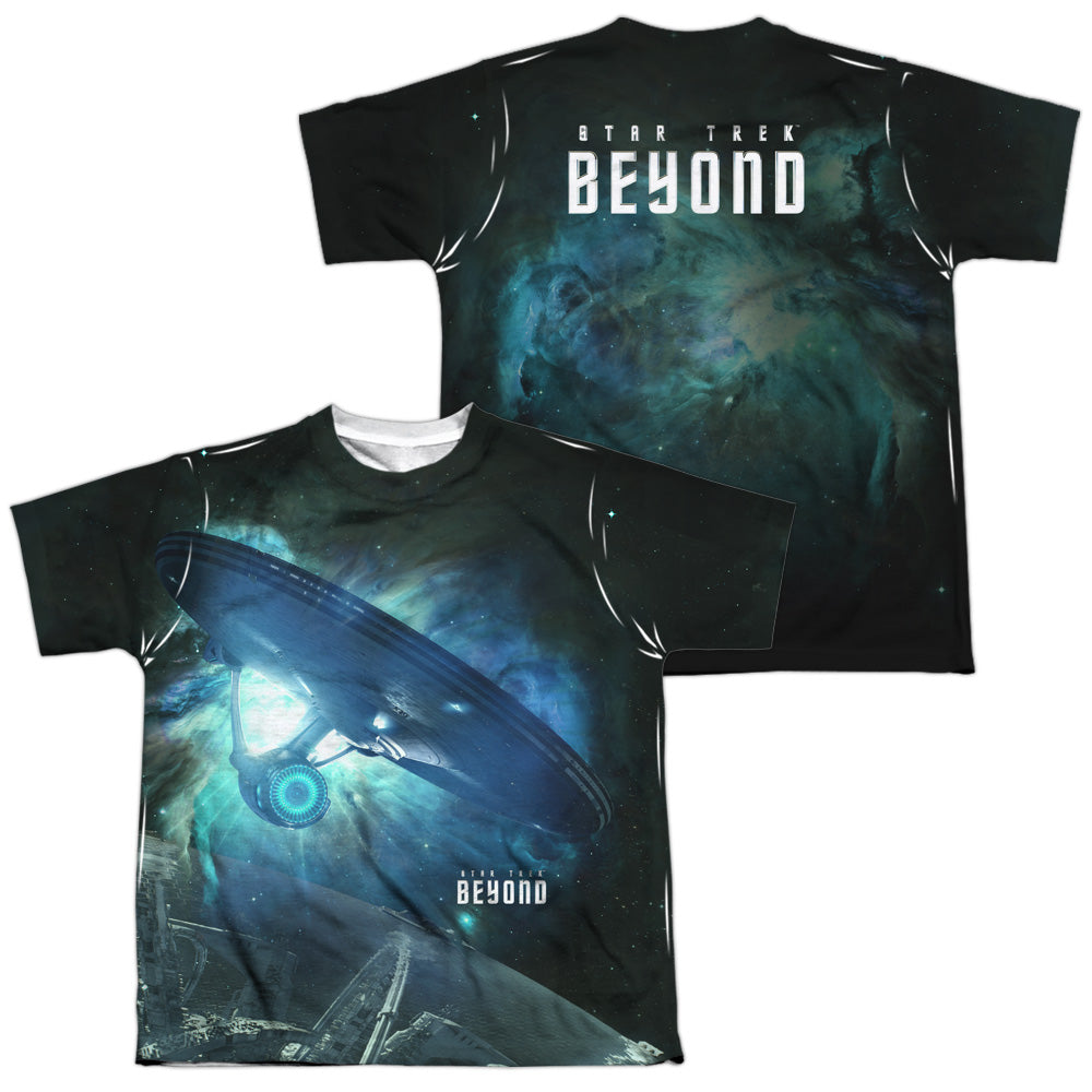 STAR TREK BEYOND/OUT THERE (FRONT/BACK PRINT) - S/S YOUTH POLY CREW - MULTI