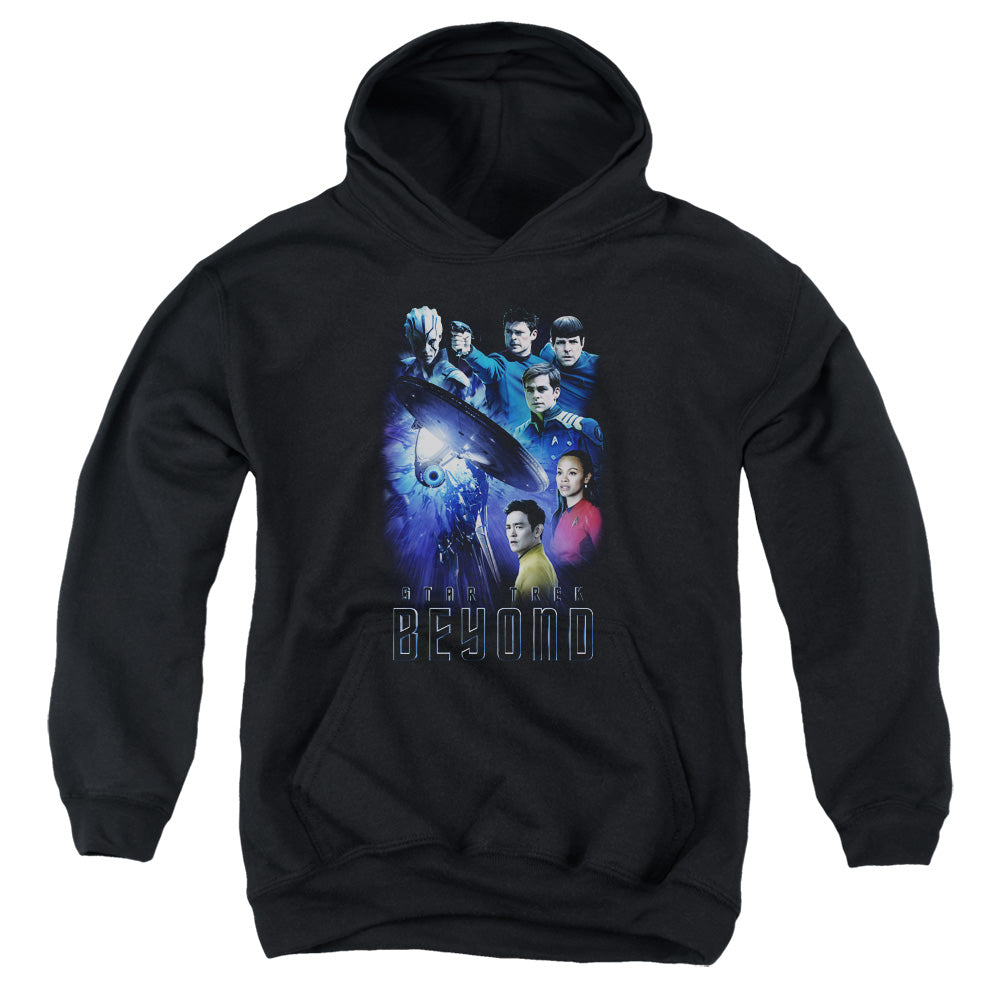 STAR TREK BEYOND/BEYOND CAST - YOUTH PULLOVER HOODIE - BLACK