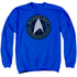 STAR TREK BEYOND/STARFLEET PATCH - ADULT CREWNECK SWEATSHIRT - ROYAL BLUE