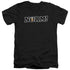 CHEERS/NORM! - S/S ADULT V-NECK 30/1-BLACK