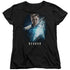STAR TREK BEYOND/KIRK POSTER - S/S WOMENS TEE - BLACK
