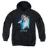 STAR TREK BEYOND/KIRK POSTER - YOUTH PULLOVER HOODIE - BLACK