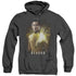 STAR TREK BEYOND/SULU POSTER - ADULT HEATHER HOODIE - BLACK
