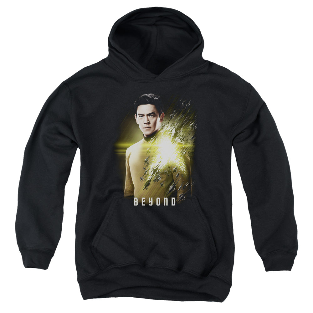 STAR TREK BEYOND/SULU POSTER - YOUTH PULLOVER HOODIE - BLACK