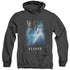 STAR TREK BEYOND/SPOCK POSTER - ADULT HEATHER HOODIE - BLACK