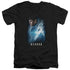 STAR TREK BEYOND/SPOCK POSTER - S/S ADULT V-NECK 30/1 - BLACK