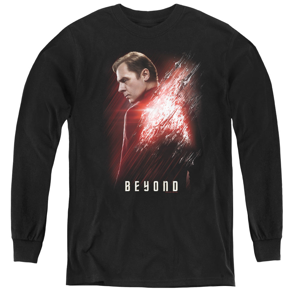 STAR TREK BEYOND/SCOTTY POSTER - YOUTH LONG SLEEVE TEE - BLACK