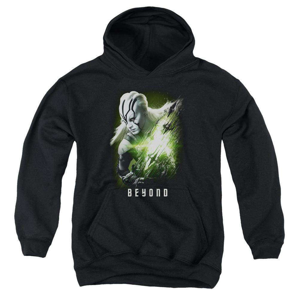 STAR TREK BEYOND/JAYLAH POSTER - YOUTH PULLOVER HOODIE - BLACK