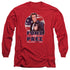 HAPPY DAYS/FONZ FOR PREZ -  L/S ADULT 18/1  - RED