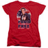HAPPY DAYS/FONZ FOR PREZ - S/S WOMENS TEE - RED