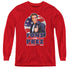 HAPPY DAYS/FONZ FOR PREZ - YOUTH LONG SLEEVE TEE - RED