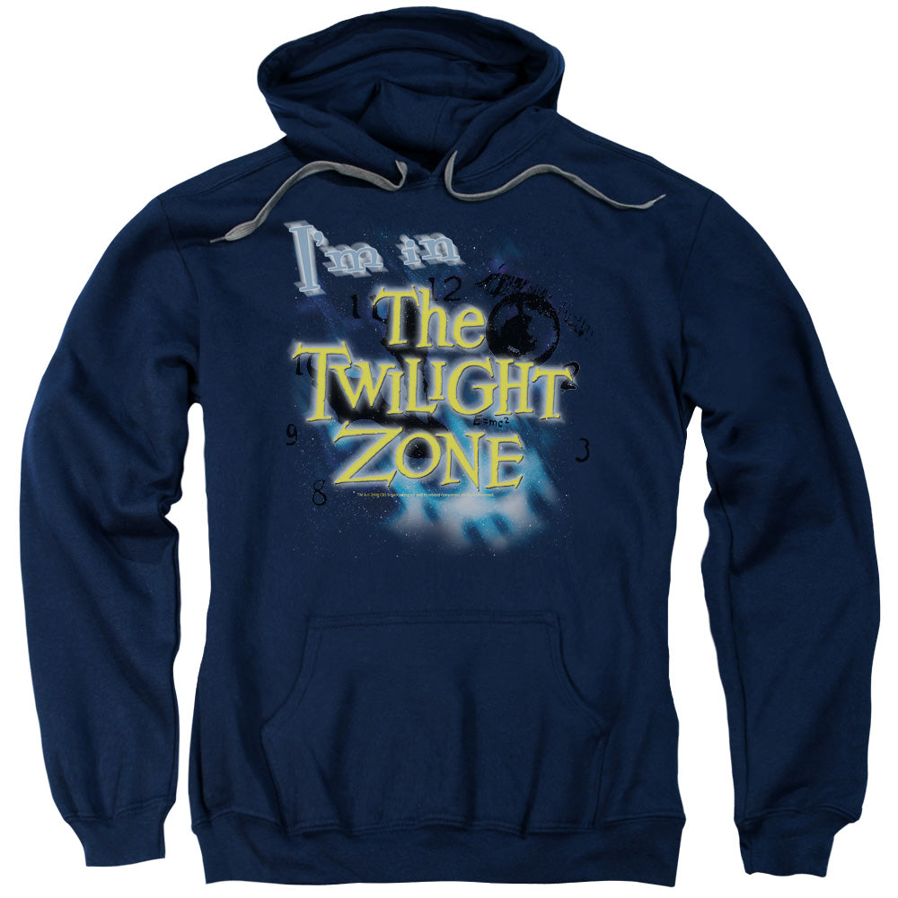 TWILIGHT ZONE/I'M IN THE TWILIGHT ZONE - ADULT PULLOVER HOODIE - NAVY