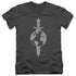 STAR TREK/TERRAN EMPIRE - S/S ADULT V-NECK 30/1 - CHARCOAL