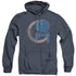 STAR TREK/ENTERPRISE PATCH - ADULT HEATHER HOODIE - NAVY