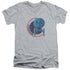 STAR TREK/ENTERPRISE PATCH - S/S ADULT V-NECK 30/1 - ATHLETIC HEATHER
