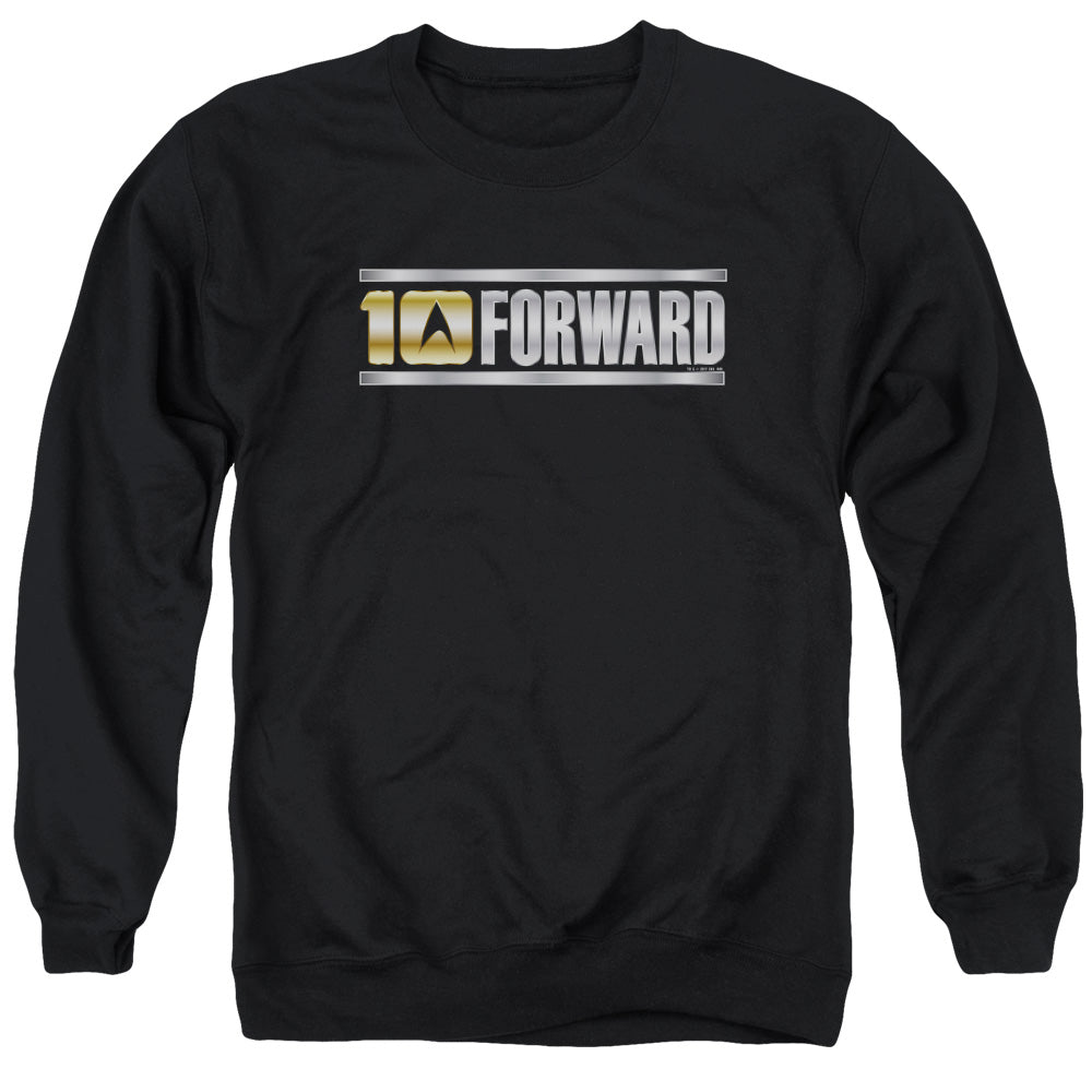 STAR TREK/TEN FORWARD - ADULT CREWNECK SWEATSHIRT - BLACK